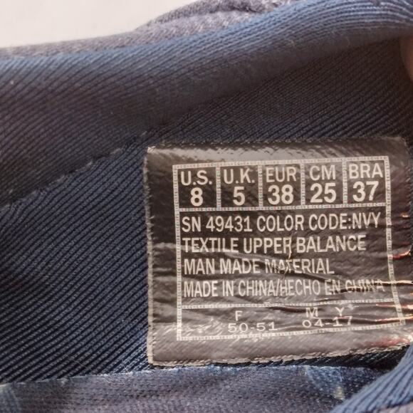 🍒 Skechers Slip On Sneakers Size 8 Denim Navy Blue - Picture 5 of 6